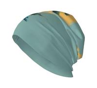 HJFCZH The Little Tree on the Dolphin Picture - Cappello lavorato a maglia, elastico, caldo, per uomo e donna, colore: nero