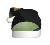 HJFCZH Un bruco che si nasconde dalla pioggia Immagine Cappello di Natale per adulti accessorio di qualità morbido, leggero e soffice