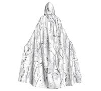 HJFCZH White Trees, mantello con cappuccio, per Halloween, per adulti, per Halloween, giochi di ruolo