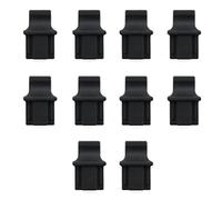 HJGarden 10 pz RJ45 Tappo di copertura antipolvere Femminile Port Plugs Protector Nero Silicone antipolvere Copertura Plug Cap
