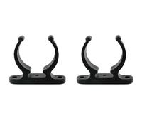 HJGarden 2 ganci a molla in nylon nero, morsetti a molla, leggeri e di facile accesso, clip in nylon, morsetto per tubo di sella, yacht, accessori hardware per marine, barche, yacht