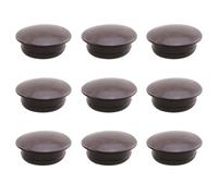 HJGarden 50 tappi rotondi in plastica per mobili, 16 mm, colore marrone scuro