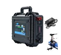 HJGHY 12v 120ah, Batteria al Litio per propulsore Marino da 12 V, 24 V, 48 V, 60 AH, 80 AH, 100 AH, 120 AH, 150 AH, 200 AH, per elica Esterna di Barche da Pesca