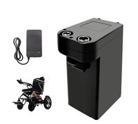 HJGHY 24v 12ah, Batteria al Litio da 24V 6AH, 8AH, 10AH, 12AH, 15AH per Sedia a rotelle elettrica Pieghevole e Scooter per la Mobilità con Motore da 500W.