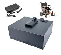HJGHY 24v 20ah, Batteria per Sedia a rotelle elettrica da 24 Volt 24V 6.6Ah 12Ah 15Ah 20Ah 26Ah 30Ah Batteria al Litio Ricaricabile per Scooter per la Mobilità, sedie a rotelle e Motori