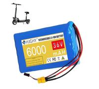 HJGHY ,36v,6000mAh, Pacco batterie al Litio 36V 6Ah 8Ah 10Ah 10S2P con BMS, batterie Integrate per Scooter da 36 Volt con connettore SM e X60 per Motore di Scooter.