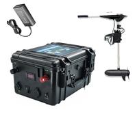 HJGHY 48v,150Ah, Batteria elettrica per elica Esterna al Litio da 12 V, 24 V, 48 V, 60 Ah, 80 Ah, 120 Ah, 200 Ah, per Barca da Pesca, Batteria di propulsione Marina