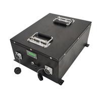 HJGHY 48v,150Ah, Batteria LiFePO4 da 12V 24V 48V 40Ah 80Ah 100Ah 150Ah 150Ah, Batteria al Litio a Ciclo Profondo BMS da 100A per carrelli elevatori elettrici, Robot logistici