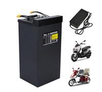 HJGHY 60v 64ah, Batterie per Moto elettriche da 60 V, 50 Ah e 64 Ah, Batteria agli ioni di Litio Ricaricabile da 60 Volt, Batteria per Moto e Scooter da 60 Volt con caricabatteria