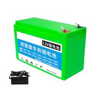 HJGHY A,12V 18Ah, Batteria per spruzzatore Elettrico da 12 V, 18 Ah, 20 Ah, 24 Ah, 30 Ah, 40 Ah, Batteria di Ricambio agli ioni di Litio da 12 Volt per Luce Solare con Caricabatterie