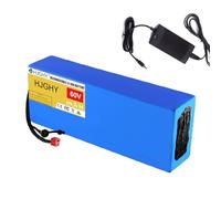 HJGHY Batteria agli ioni di Litio per Bici elettrica da 60 V e 30 Ah, Batteria per Motocicletta elettrica da 60 Volt con Caricabatterie per Motore da Mountain Bike,T Plug,60V 30Ah