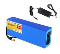 HJGHY Batteria agli ioni di Litio per Bici elettrica da 60 V e 30 Ah, Batteria per Motocicletta elettrica da 60 Volt con Caricabatterie per Motore da Mountain Bike,Xt60,60V 30Ah