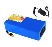 HJGHY Batteria agli ioni di Litio per e-Bike da 60 V 10 Ah 15 Ah 20 Ah con BMS e Caricabatterie da 67,2 V 2 A per e-Bike, Bicicletta elettrica, Scooter ad Alte Prestazioni,60v 15ah,One