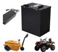 HJGHY Batteria al Litio Ferro fosfato da 72 V 40 Ah, batterie a Ciclo Profondo da 72 V con Caricabatterie e Maniglia, Pacco Batteria al Litio da 72 Volt per Go-Kart/Veicoli da Traino