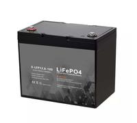 HJGHY Batteria al Litio Ferro fosfato LiFePO4 da 12,8 V 100 Ah, Batteria da 12,8 Volt per Golf Cart, Alimentazione di Emergenza per Camper, accumulo di energia Domestica