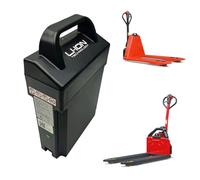 HJGHY Batteria da 24 V 20 Ah per Carrello elevatore Elettrico | Batteria al litio da 24 V 20 Ah per transpallet elettrico manuale, con spia di indicazione