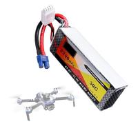 HJGHY Batteria per Drone da 11,1 V 2200 mAh, Batteria ai polimeri di Litio da 11,1 V con interfaccia XH-3S, velocità di scarica 30C, batterie per modellini di Auto/Barche.,Plug3 11.1v 2200mah 30c