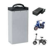 HJGHY Batteria per Moto elettrica da 48 V 15 Ah, Batteria al Litio Ferro fosfato LiFePO4 da 48 Volt per Motore per Scooter e Bici elettriche da 0-750 W con caricabatteria