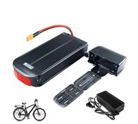 HJGHY Batteria per Portapacchi Posteriore per ebike da 48 V 10 Ah 12 Ah 14 Ah; Batteria al Litio per Portapacchi da 36 V 10 Ah 15 Ah 17,5 Ah con Caricabatterie.