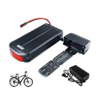 HJGHY Batteria per Portapacchi Posteriore per ebike da 48 V 10 Ah 12 Ah 14 Ah; Batteria al Litio per Portapacchi da 36 V 10 Ah 15 Ah 17,5 Ah con Caricabatterie.