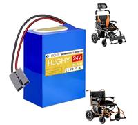 HJGHY Batteria per Scooter per disabili da 24 V 18 Ah 20 Ah 25 Ah, Batteria di Ricambio da 24 V con connettore Anderson e BMS, Pacco batterie in PVC da 24 Volt per Sedia a rotelle,24v20ah