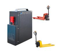 HJGHY Batteria per transpallet Elettrico da 24 V 20 Ah, Batteria al Litio Ferro fosfato LiFePO4 da 24 Volt per Carrello elevatore Elettrico da 0-500 W per carico e Scarico di Camion