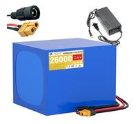 HJGHY Batterie agli ioni di Litio 12V 30Ah Batteria sostituibile 24V 26Ah Batteria per Pompa dell'Acqua per Barca da Traino Rete ad Alta Corrente Motore da 350W-600W con Caricabatterie,24v26ah