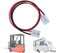 HJGHY Connettore Anderson da 50 A con Cavo da 10 AWG, Compatibile con Camion, Camper, verricelli, Piattaforme elevatrici e Gru. Connettore Anderson Uno a Uno da 600 V.,10awg 1m