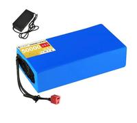 HJGHY T Plug,48V 50Ah, Batteria agli ioni di Litio da 48 V, 20 Ah, 30 Ah, 40 Ah, Batteria Sostitutiva al Litio da 48 Volt con caricabatteria BMS