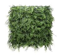 hjh LIVING Parete vegetale per interni ed esterni 55x55 cm LEAFLUXE 2 Tappeto per piante artificiali, decorazione vegetale per la parete, rinverdimento della parete