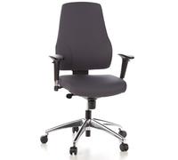 HJH Office 608030 Sedia da Ufficio PRO-TEC 200 Tessuto, Sedia Scrivania Girevole ergonomica, Braccioli e Schienale Regolabili, Antracite