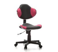HJH Office 670900 Sedia girevole per bambini KIDDY GTI-2 Grigio/Rosa sedia da scrivania per bambini ergonomica, regolabile in altezza, sedia per ragazzi