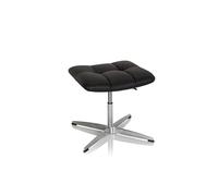 SARANTO Sgabello | Similpelle - Sgabello imbottito Nero