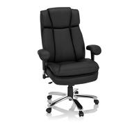 BUILDER XXL I | Ecopelle - Sedia girevole XXL Nero