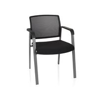 MEET - Sedia a quattro gambe Nero