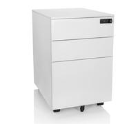 COLOR OS I | Metallo - Cassettiera con rotelle Bianco
