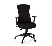 HJH Office 760010 Sedia professionale per ufficio OFFICE XT PRO Mesh nero Sedia girevole imbottita, con braccioli, profondità di seduta regolabile