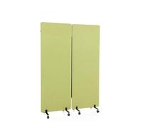 HJH Office 891002 Divisori acustici Mobile FLEXMIUT 177 x 60 cm, Set da 2 Pezzi, Schermo Acustico, Tessuto Verde