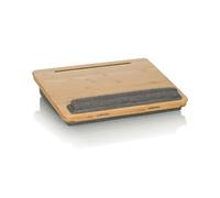 hjh OFFICE cuscino per laptop COMFILAP III Cuscino per laptop in bambù, regolabile in 4 direzioni, vassoio per inginocchiarsi con poggia mano, grigio