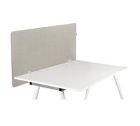 HJH Office Divisorio Acustico per scrivania 62x120 cm FLEXMIUT D1 Schermo Privacy per scrivania, divisorio fonoassorbente per scrivania, Tortora
