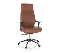 HJH Office Professional Executive Chair VITORO ECO Sedia girevole in similpelle con schienale ergonomico, Marrone, 729454