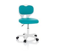HJH Office Sedia da ufficio per bambini KIDDY TOP W Sedia girevole in tessuto, cresce con il bambino, Blu, 736426