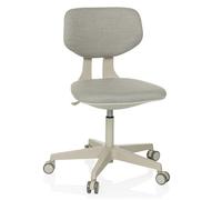 HJH Office Sedia girevole per bambini con schienale regolabile in altezza KID CLASSIC Sedia da scrivania per bambini dai 6 ai 12 anni, grigio