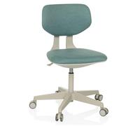 HJH Office Sedia girevole per bambini con schienale regolabile in altezza KID CLASSIC Sedia da scrivania per bambini di 6-12 anni, blu