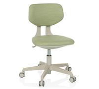 HJH Office sedia girevole per bambini con schienale regolabile in altezza KIDDY CLASSIC sedia da scrivania per bambini di 5-10 anni con rotelle speciali, verde