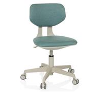 HJH Office sedia girevole per bambini con schienale regolabile in altezza KIDDY CLASSIC sedia da scrivania per bambini di 5-10 anni con rotelle speciali, blu