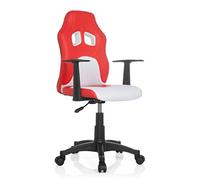 hjh OFFICE Teen Racer al Bambini Sedia con braccioli, Colore: Rosso/Bianco - NUO