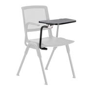 hjh OFFICE Vassoio Meet WA - adatto solo per sedia da visitatore Meet WA - Sottomano stabile con portapenne integrato, nero