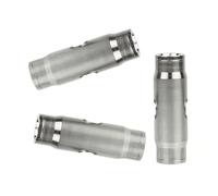 HJHLYJQBF Connettore di Compressione in Rame placcata per Il Sistema di Nebbia 3/8 '' (9,52 mm), 9,52 mm sede a Doppio Spray Dritto 3 Sections Extended + Dual Spray Interface 10 Pezzi