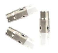 HJHLYJQBF Connettore di Compressione in Rame placcata per Il Sistema di Nebbia 3/8 '' (9,52 mm), 9,52 mm sede a Doppio Spray Dritto 120° Double Hole Plug 10 Pezzi